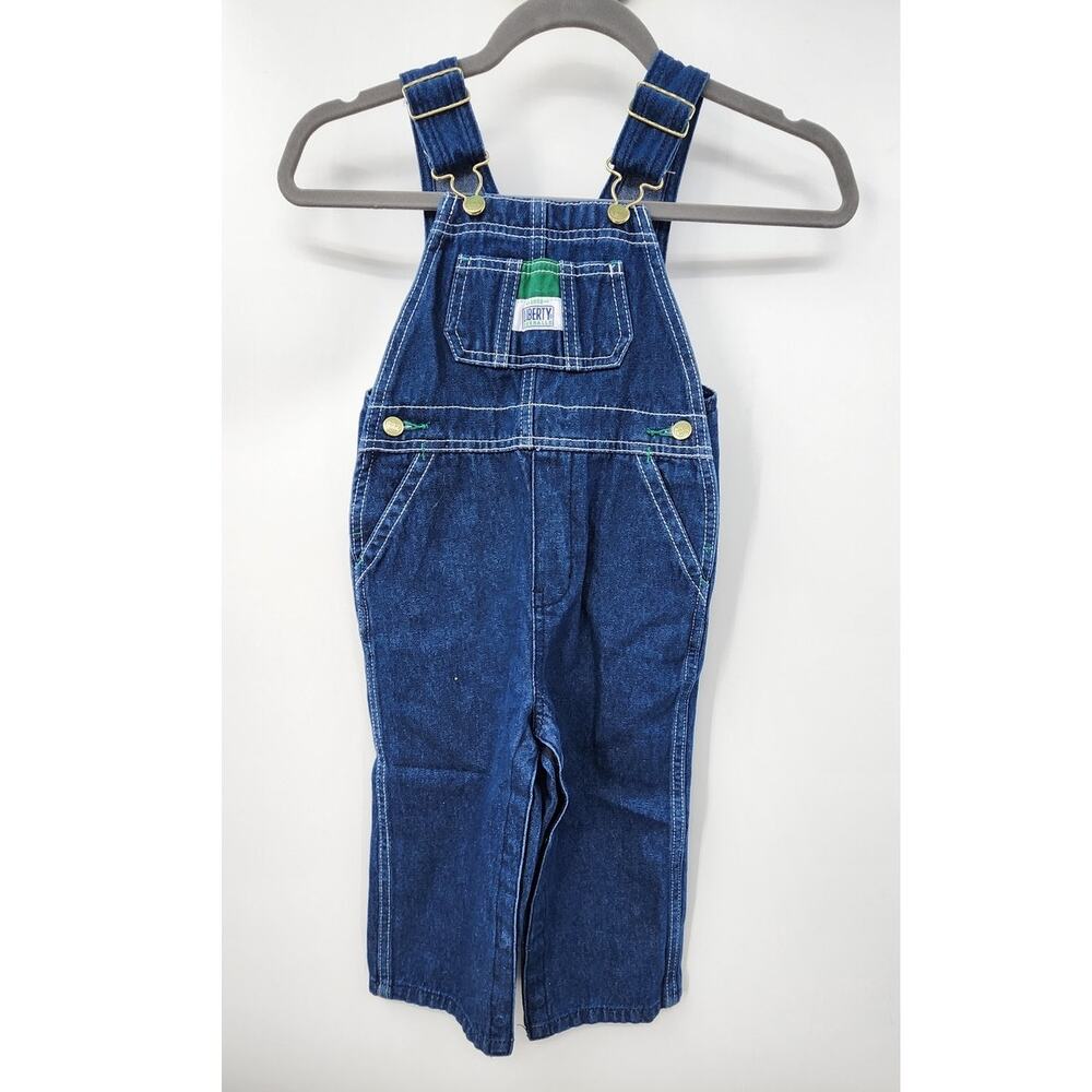 New NWT Toddler Denim Overall Bibs Size 24 Months Classic‎ Timeless.